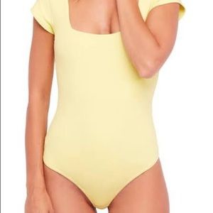 Free People square eyes body suit